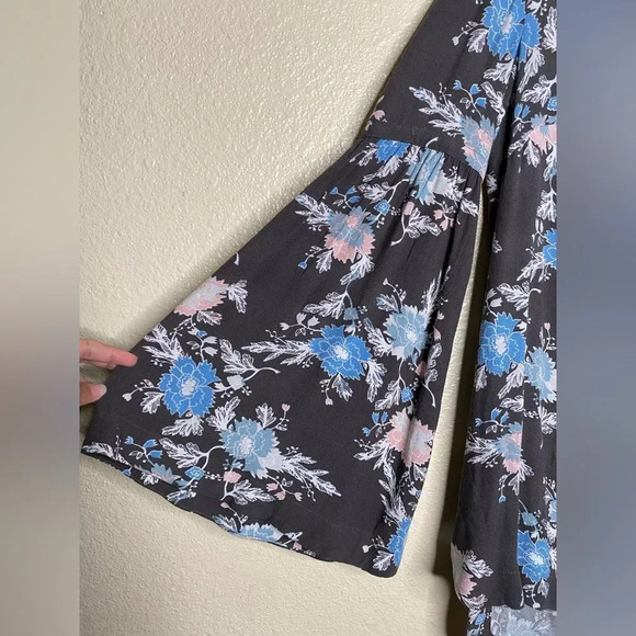 Free People Easy Girl Boho Tunic Floral Top - Picture 2 of 13